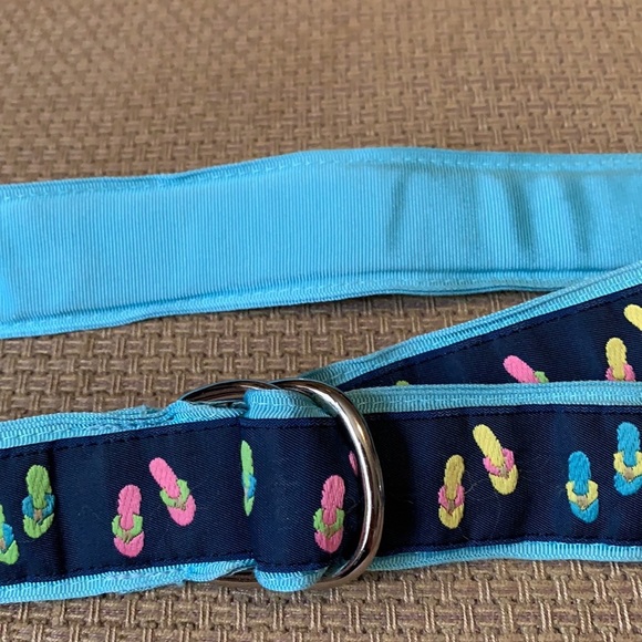 Eliza B Navy Flip Flop D- Ring Fabric Belt - M - Picture 5 of 5